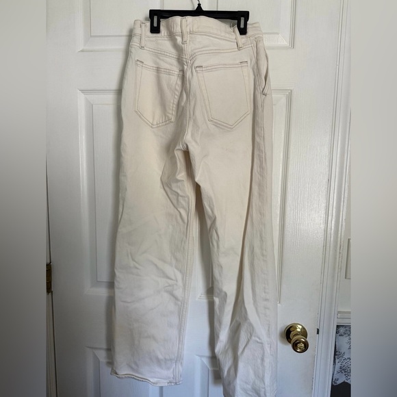 Abercrombie & Fitch High Rise 90s Relaxed Jean Cream Size 26 SHORT - Picture 5 of 6